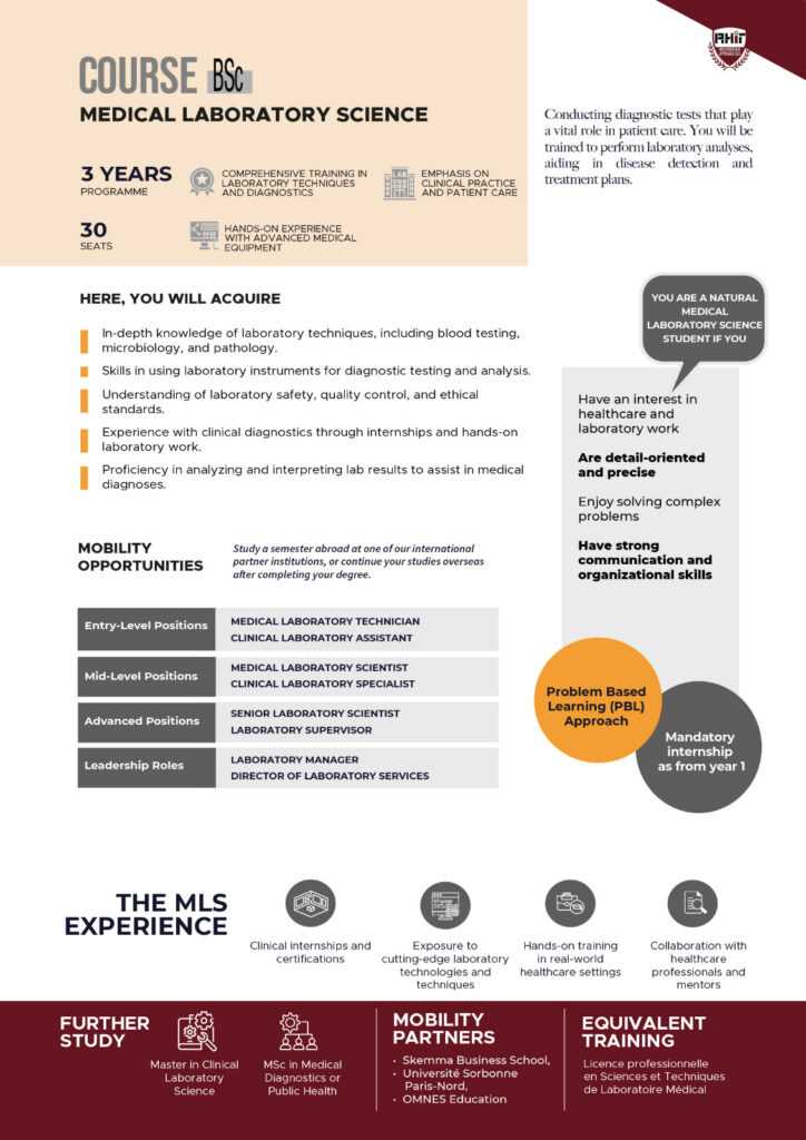 BSC in Medical Laboratory Science @ RHIT -Douala